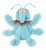 FuzzYard Flat Out Nasties Scratchmo the Blue Flea Dog Toy