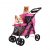 Ibiyaya Double Decker Pet Stroller for Multiple Pets – Red Violet