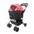 Ibiyaya Easy Strolling Pet Buggy for Cats & Dogs up to 20kg – Rouge Red