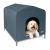 Kazoo Cabana Dog House Cobalt Small