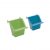 Kazoo Rectangular Feeder 2 Pack Green Purple Small