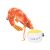 La Doggie Vita Bbq Prawn And Dipping Sauce Plush Toy With Squeaker Each