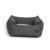 La Doggie Vita Dog Bed Linen High Side Stone Black