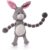 Outward Hound Thunder Tuggerz Bunny Plush Dog Toy Grey