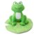 Paws For Life 2 In 1 Floating Frog On Lily Pad Plush Dog Toy
