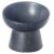 Paws For Life Ergonomic And Elevated Ceramic Pet Bowl Black