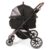 Paws For Life Foldable Pet Stroller Black With Black Frame