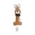 Paws For Life Kangaroo With Rope And Squeaker Plush Dog Toy