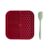 Paws For Life Square Lickmat With Spatula Burgundy