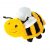 Prestige Snuggle Pals Plush Betty Bee With Squeaker Ball Yellow Black Each