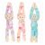 Prestige Snuggle Pals Plush Tie Dye Monkey With Squeaker Assorted Colours Each