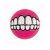 Rogz Grinz Ball Dog Toy Pink Small