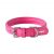 Rogz Leather Pin Buckle Collar Pink Medium