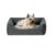 Snooza Low Front Lounger For Dogs Grey 1 X Medium/Large