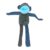 Snuggle Friends Monkey Blue Dog Toy
