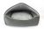 T & S Canopy Plush Grey Pet Bed