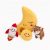 Zippy Paws Burrow Interactive Dog Toy – To the Moon with 3 Squeaker Toys