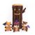 Zippy Paws Halloween Burrow Dog Toy – Haunted Log + 3 Squeaker Toys