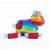 Zippy Paws Interactive Burrow Plush Dog Toy – Rainbow Pinata with Candy