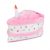 Zippy Paws Plush Birthday Cake with Blaster Squeaker Dog Toy – Pink