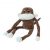 Zippy Paws Spencer the Crinkle Monkey Long Leg Plush Dog Toy – Brown – Large