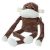Zippy Paws Spencer the Crinkle Monkey Long Leg Plush Dog Toy – Brown – X-Large