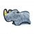 Zippypaws Z Stitch Grunterz Ronny The Black Rhino Durable Dog Toy Each